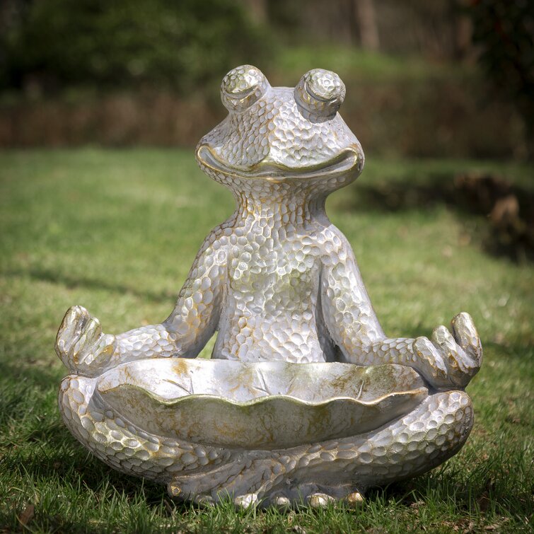 Bronze MGO Yoga Frog Statue